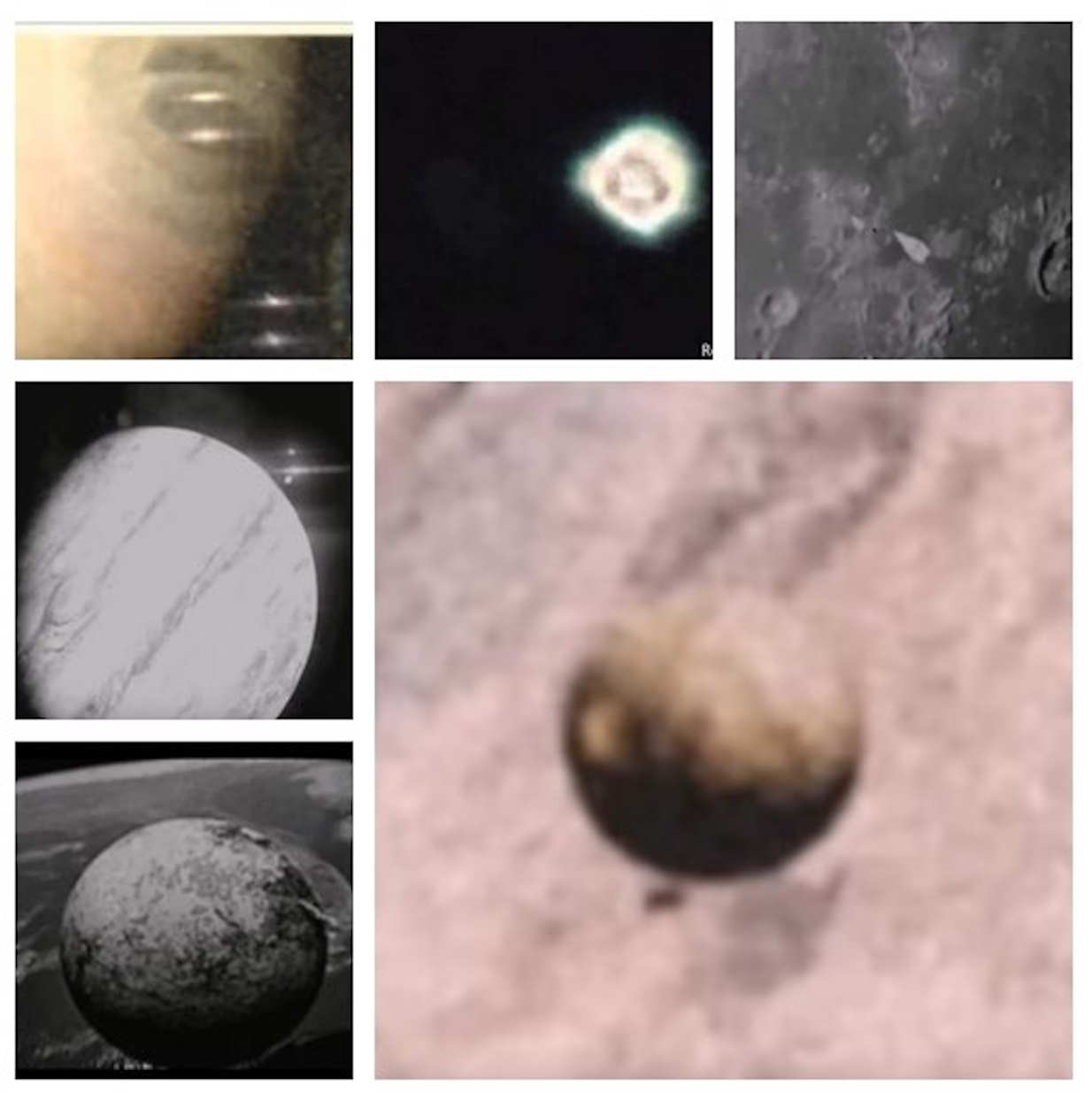 Fotos de planetas, espacio y ovnis en un usb