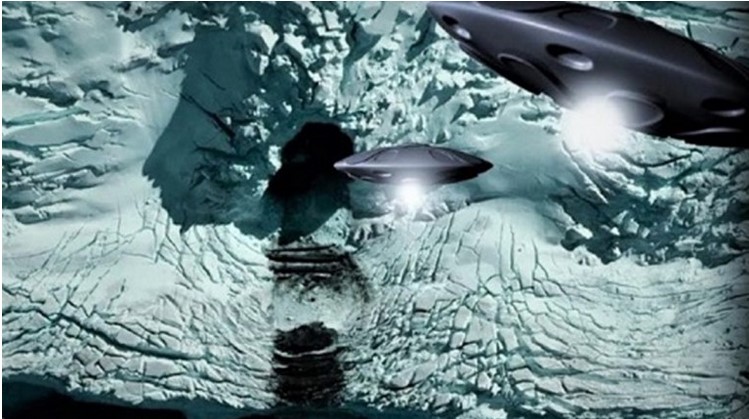 Una imagen del agujero en la Antártida tomada de Google Maps