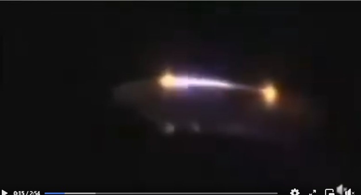 Imagen de la supuesta nave extraterrestre en Punta del Este, Maldonado, Uruguay